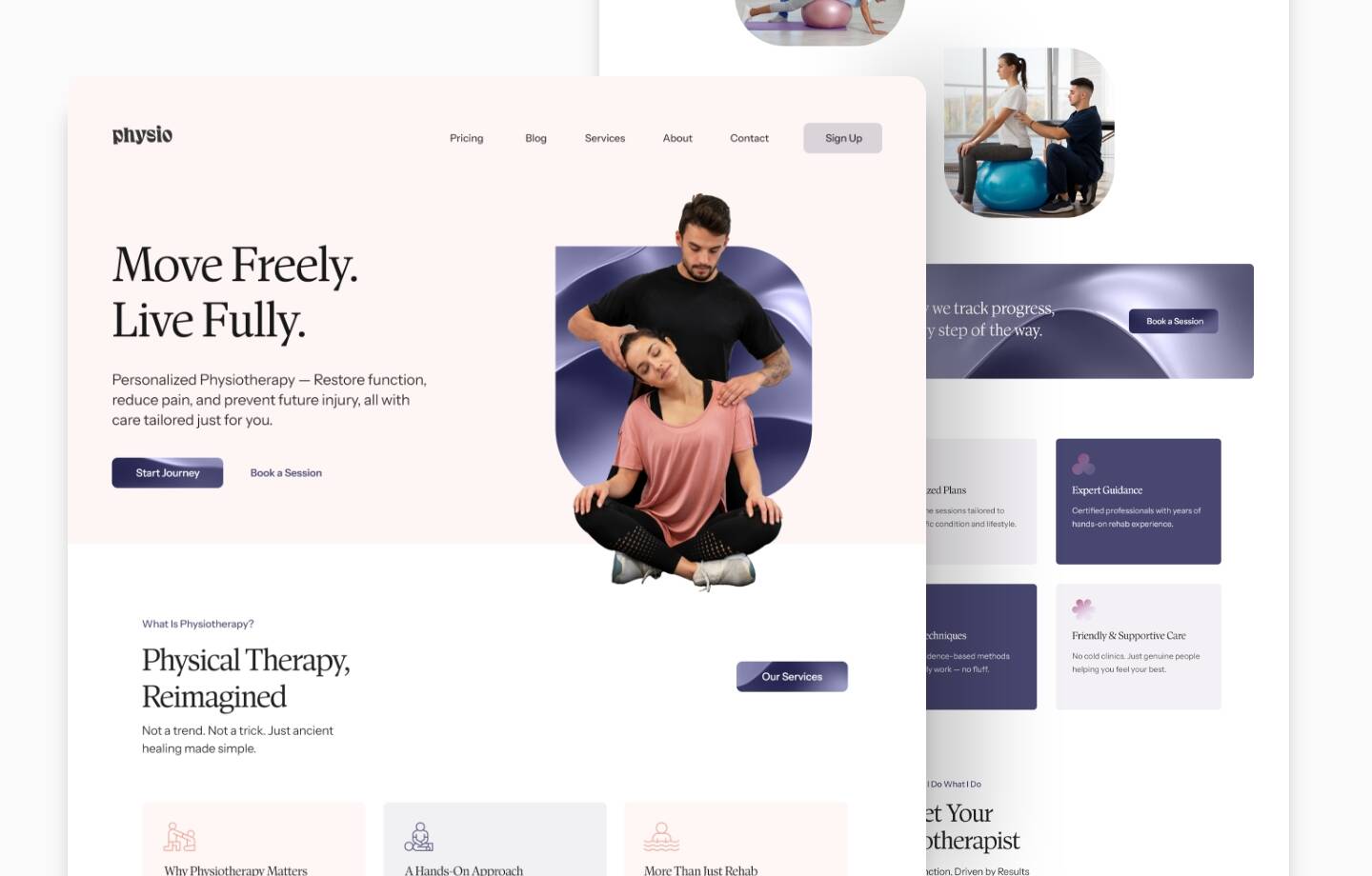 Physiotherapist Website Design Thumb_