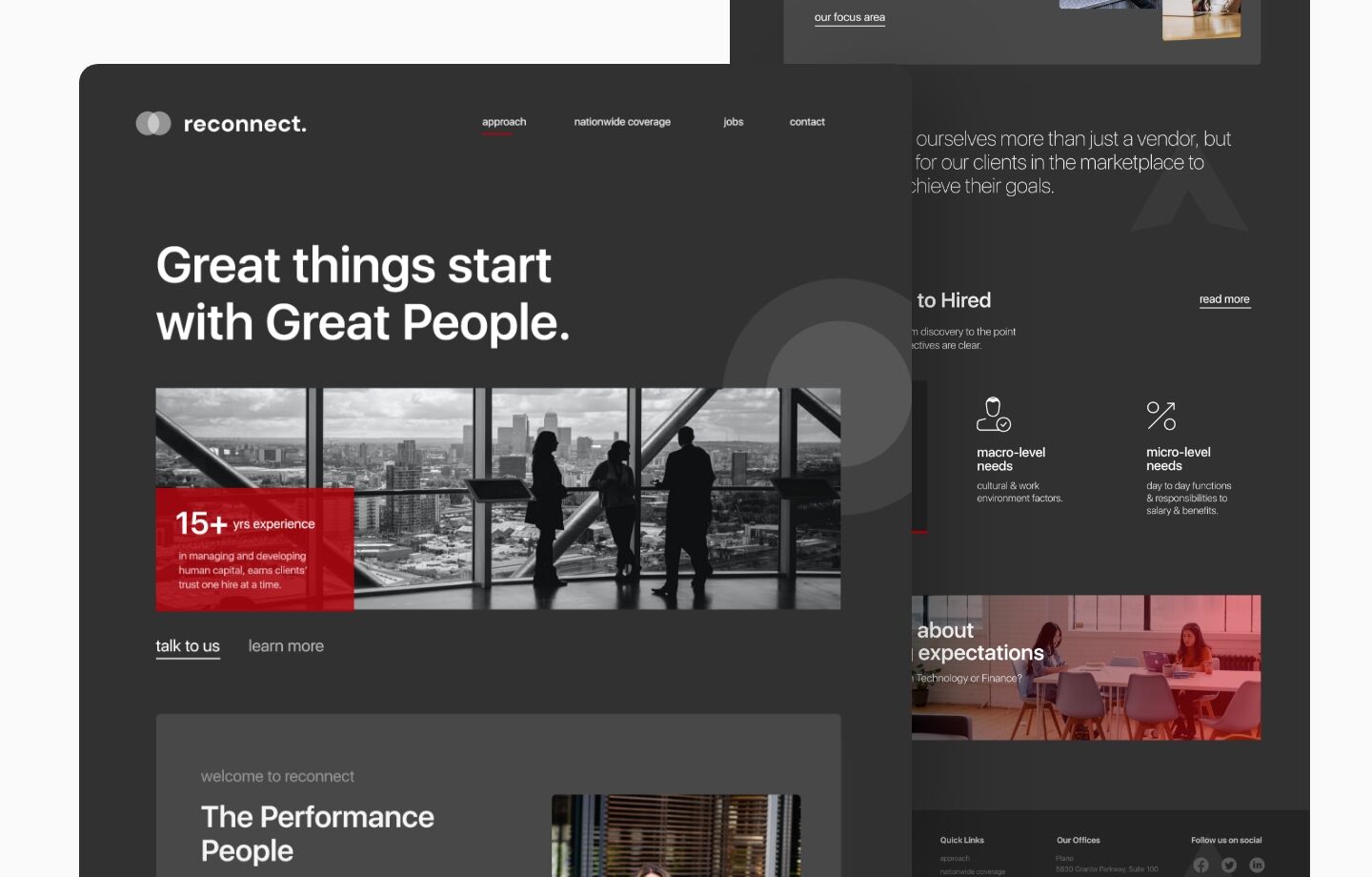 staffing and recruitment website design